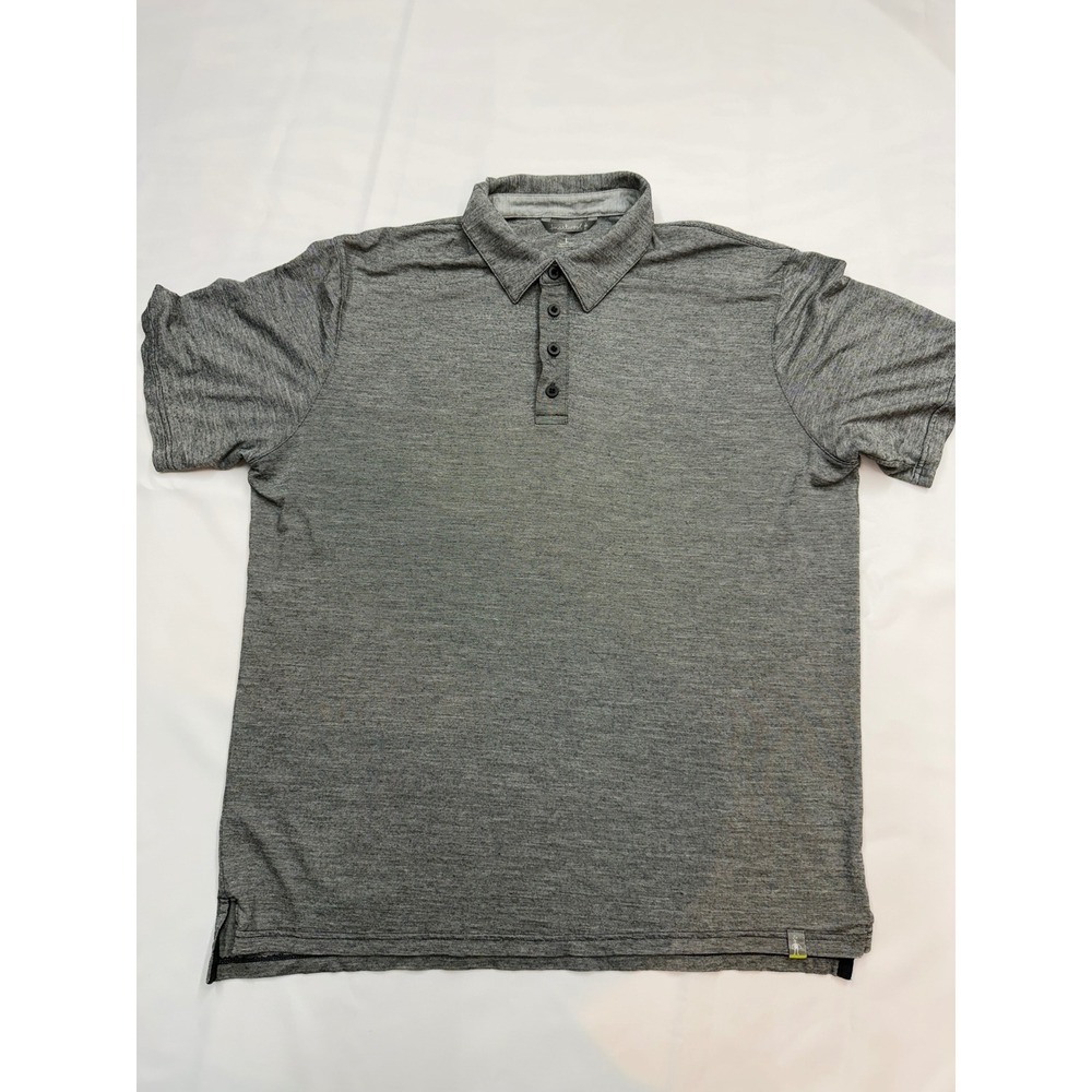 SMARTWOOL Mens Large Heather Gray Short Sleeve Collared Polo Shirt Y11